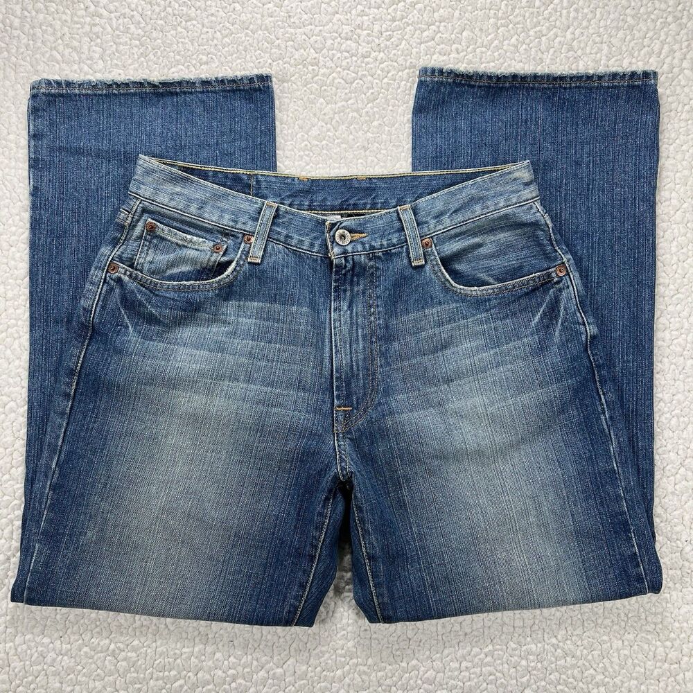 Lucky Brand Dungarees Bootcut Jeans Men's 32 (Actual 30x28) Western Workwear Y2K